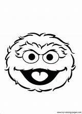 Oscar Grouch Coloring Sesame Face Street Pages Birthday Drawing Elmo Printable Print Drawings Cartoon Silhouette Character Color Faces Google Easy sketch template