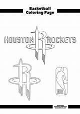 Rockets Nba sketch template