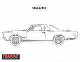 Pontiac Coloring Gto Pages 1967 Template sketch template