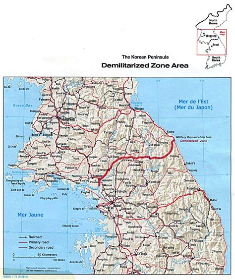 koreas demilitarized zone map populationdatanet