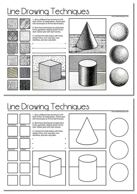 printable art worksheets