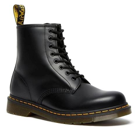 buty dr martens  black smooth  dziurek  woliniuszpl