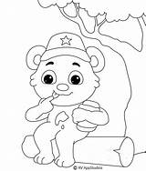 Coloring Honey Pages Printable Kids sketch template