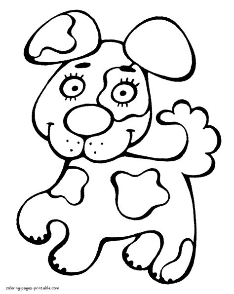 coloring pages  preschoolers puppy coloring pages printablecom