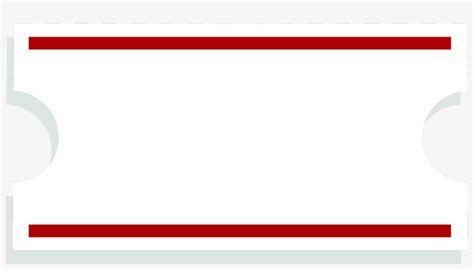 blank event ticket template ticket border png transparent png