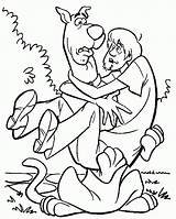 Scooby Doo Shaggy Abrazados Brazos Escubidu Dibujoscolorear Divertir Carros Imagensemoldes sketch template