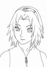 Sakura Naruto Drawing Coloring Pages Getdrawings Printable sketch template