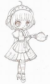 Maid Yampuff sketch template