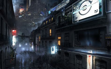 sci fi city art