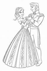 Frozen Coloring Pages Disney Elsa Hans sketch template
