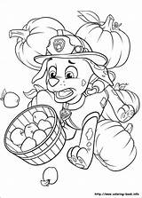 Coloring Pages Fall Paw Patrol Print Kids Printable Azcoloring Chase Books Animal sketch template