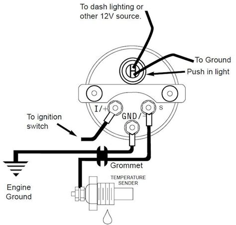 electric temperature gauge wiring diagram wiring diagram ac mercedes