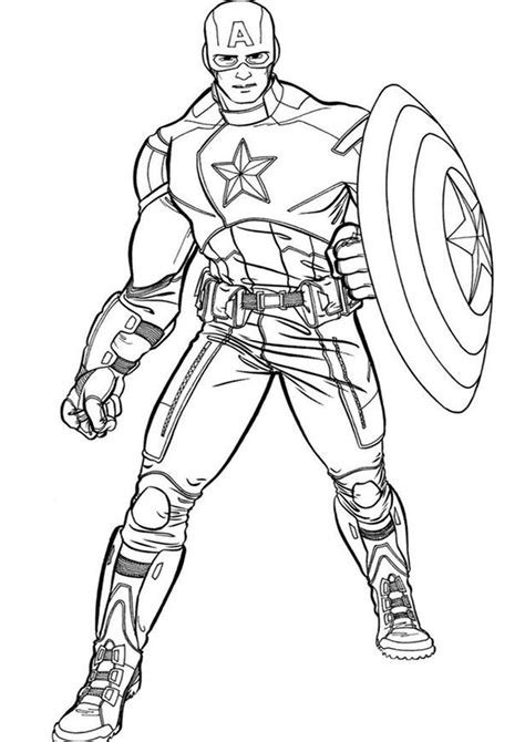 easy  print captain america coloring pages avengers coloring