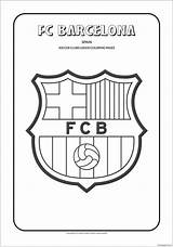 Pages Barcelona Coloring Color Clubs Print Logos sketch template