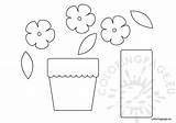 Flower Pot Template Printable Paper Coloring Poem Sampletemplatess sketch template
