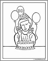 Birthday Mom Coloring Happy Pages Kids Printable Sheets Color Print Pdf Grandma Getcolorings Party Colorwithfuzzy Hat Girl sketch template