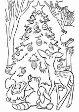 Coloring Christmas Pages Animals Tree Animal Printable Print Holiday Kids Color Raisingourkids Drawing Adult Printing Cute Printables Santa Book Activities sketch template
