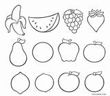 Frutas Obst Colorear Cool2bkids Desenho Loops sketch template