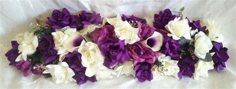purple swag 30 centerpieces silk wedding flowers arch gazebo decor callas roses silk flowers
