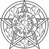 Coloring Pages Pagan Printable Getcolorings Wiccan sketch template