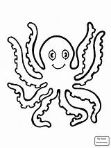 Octopus Coloring Animales Cute Pages Para Pulpo Drawing Kids Marinos Colorear Printable Getdrawings Clipart sketch template