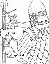 David Goliath Coloring Pages Bible Rocks Sheet Coloring4free Kids Printable Story School Sunday Throwing Facing Colouring Crafts Printables Sheets Sermons4kids sketch template