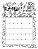 Calendar Coloring Kids Pages November Printable Nov Template Calender Blank Monthly Months Epic Woojr Woo Jr 2021 Choose Board December sketch template