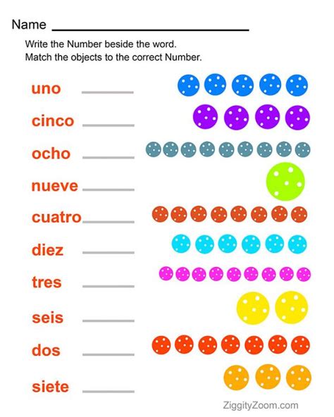 spanish worksheets  kindergarten  worksheet  kids