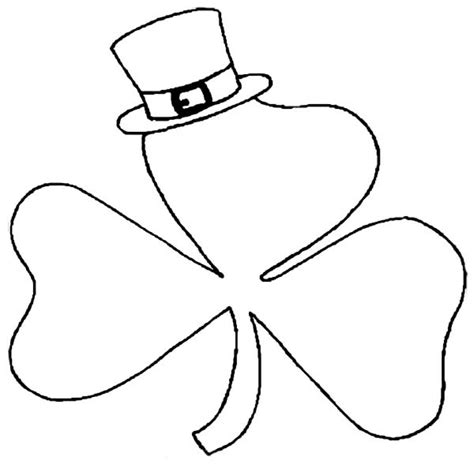 picture  shamrock coloring pages prmlr