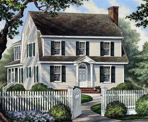 colonial home  narrow lot wp architectural designs house plans