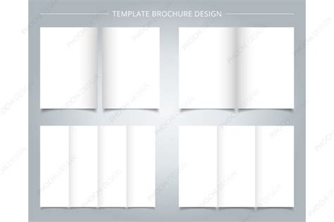 set  brochure templates blank page graphic  phochi creative fabrica