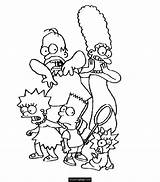 Simpsons Coloring Simpson Pages Family Marge Kids Printable Lisa Bart Homer Color Maggie Getcolorings Para Ecoloringpage Colorear Library Clipart Popular sketch template