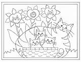 Patterns Needle Punch Cat Choose Board sketch template