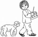 Drummer Boy Coloring Pages Little His Followed Sheep Dog Chased Kidsplaycolor Drawing Clip Getdrawings sketch template
