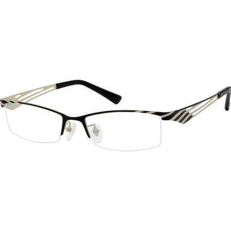 black rectangle glasses 403721 zenni optical eyeglasses black