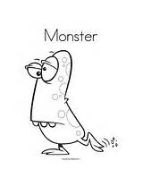 Monster Coloring Change Template sketch template
