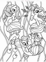 Pony Little Coloring Pages Mermaid Kolorowanki Printable Movie Twilight Drawing Choose Board sketch template