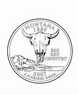 Montana Quarter Coloring State Pages States Printables Usa Quarters Print Printable Activities Go Kid Next Back Worksheets Choose Board Mt sketch template