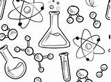 Coloring Science Pages Clipart Lab Scientific Sheets Background Popular Clip sketch template