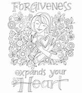 Coloring Forgiveness Devotional Guided Faith Journey Week sketch template