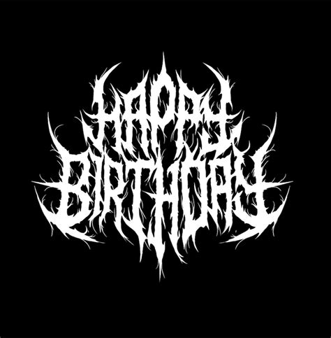heavy metal happy birthday card death metal gift etsy india