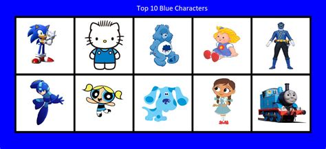 top  blue characters  nicholasp  deviantart