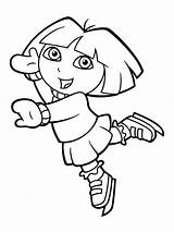 Coloring Dora Pages Boots Explorer Cartoons Beast Donkey Kong Beauty sketch template