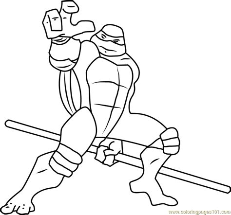 donatello coloring page  kids  teenage mutant ninja turtles