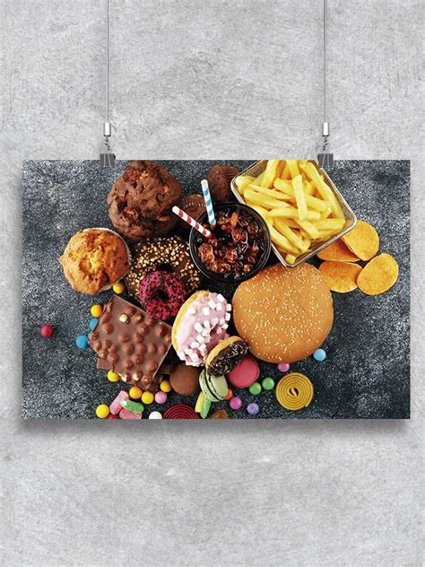 junk food poster image  shutterstock ebay