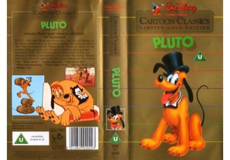 Walt Disney Cartoon Classics Limited Gold Edition Pluto