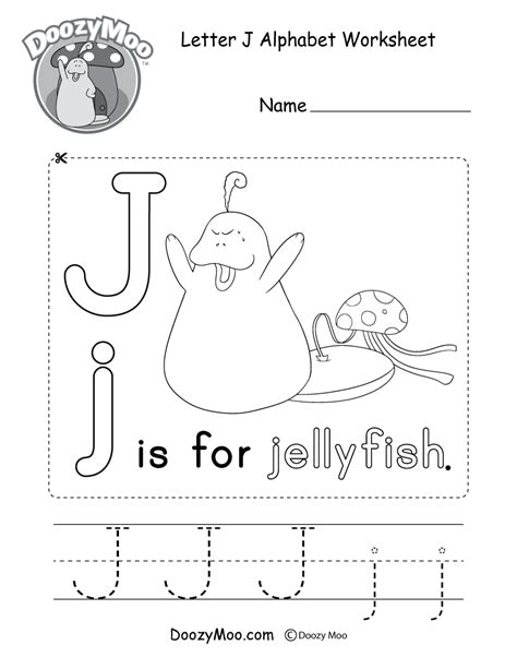 Free Letter J Tracing Worksheets Alphabet Worksheets