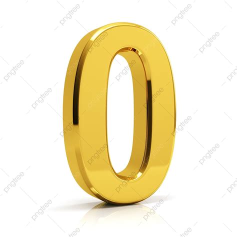number   gold   white background