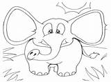 Mewarnai Gajah Elmer Elefante Elephants Realistic Diwarnai sketch template
