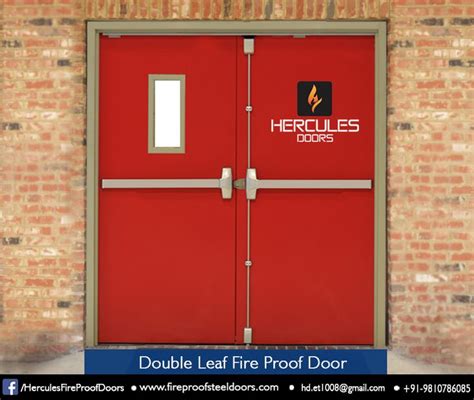 easy to fit at your commercial structure double leaf fire proof door